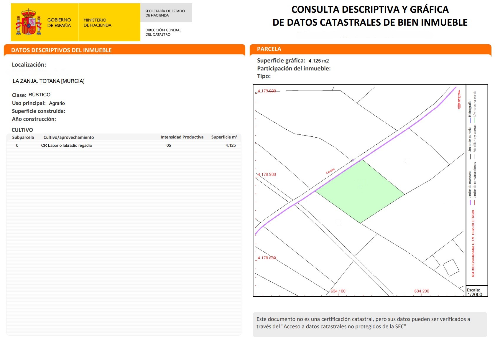 Venta de parcela rústica en La Zanja, Totana, junto a A-7 y RM-3 - imagen 5